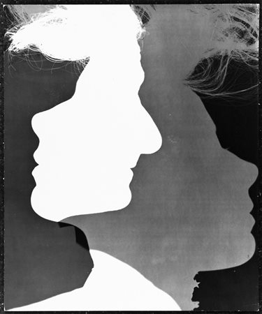 Erwin Blumenfeld (1897-1969)  - Three profiles, New York, dal portfolio "5 Fotografie", years 1940/1950