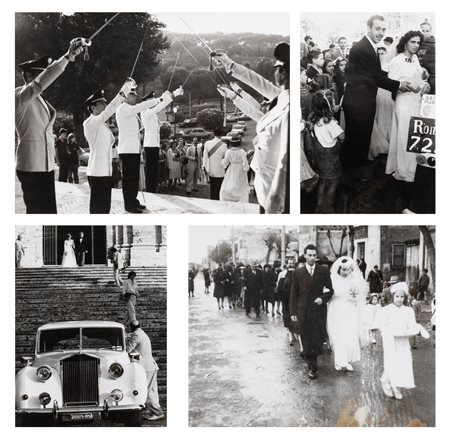 Tazio Secchiaroli (1925-1998)  - Primi servizi fotografici sui matrimoni, 1945-1979