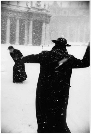 Leonard Freed (1929-2006)  - Neve a Piazza San Pietro, 1958
