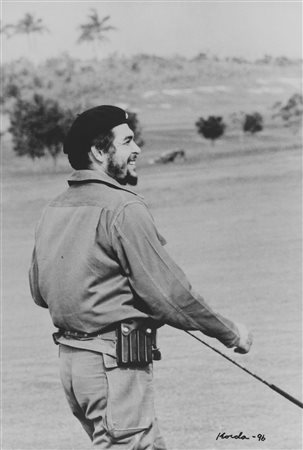 Alberto Korda (1928-2001)  - Che Guevara playing golf, 1961