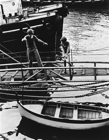 Santo Piano (XX sec.)  - Senza titolo (Pescatori), years 1970