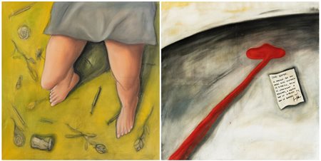 FRANCO SILVESTRO - Lotto unico composto da 2 opere su tela