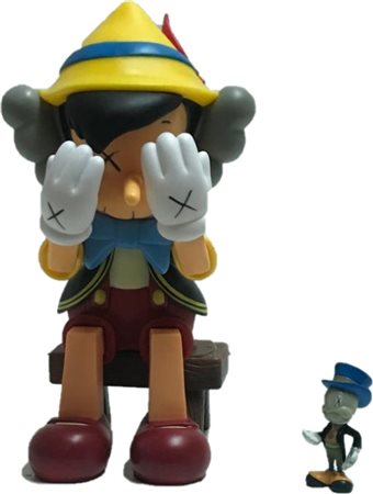 Kaws “Pinocchio & Jiminy cricket” 2010