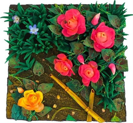 Piero Gilardi “Rose cadute”