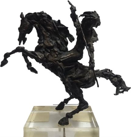 Angelo Canevari “Cavallo e cavaliere”