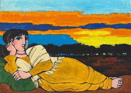 Domenico Cantatore “Odalisca” 1983