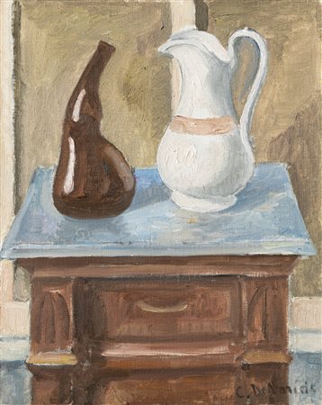 CRISTOFORO DE AMICIS (1902-1987) - Natura morta con brocca