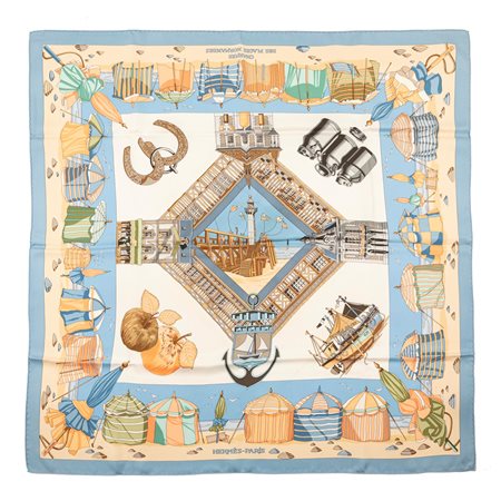 Hermès - Foulard Charmes des plages Normandes