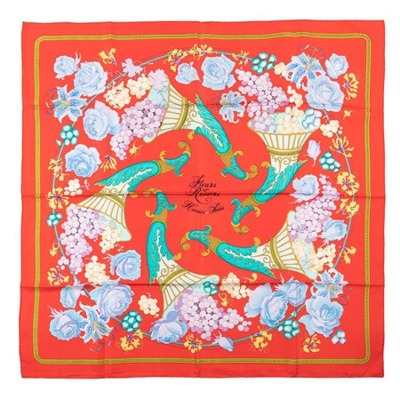 Hermès - Foulard Fleurs et raisins