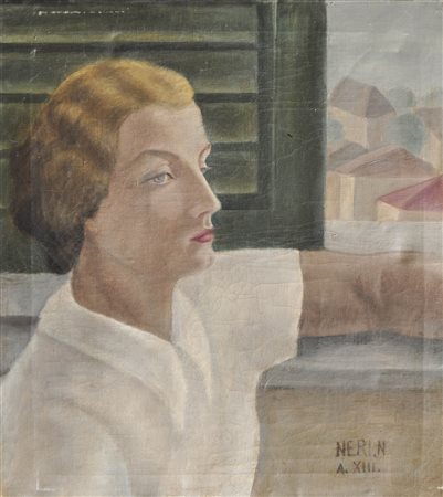 Neri Nannetti (Florenz/Firenze 1889 – 1957) Ritratto di donna, 1935;Olio su...