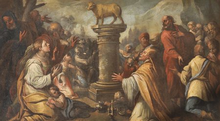 Italienischer Maler um 1700/Pittore italiano del 1700 ca L’adorazione del...