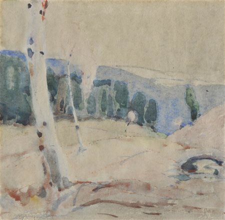 Artur Nikodem (Trient/Trento 1870 – Innsbruck 1940) Paesaggio con...