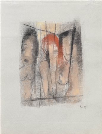 Werner Scholz (Berlin/Berlino 1898 – Schwaz) Tre nudi femminili,...