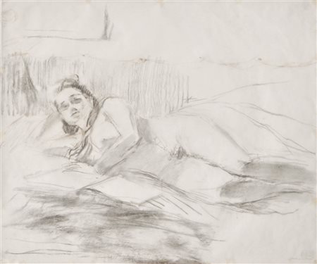 Franz Wiegele (Nötsch, Kärnten/Carinzia 1887 – 1944) Nudo femminile...