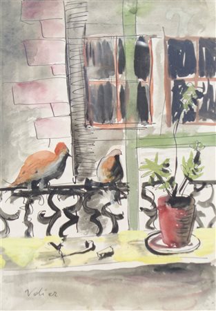 Willy Valier (Bozen/Bolzano 1920 – Senigallia 1968) Due colombe sul...