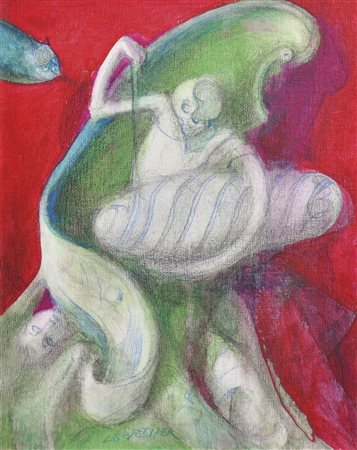 Luis Stefan Stecher (* Laas/Lasa 1937) Il ladro delle bambole, 2015;Tecnica...