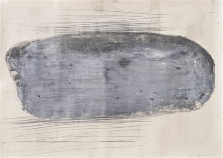 Peter Blaas (* München/Monaco 1942) Sasso dell‘Inn, 1971;Tecnica mista su...