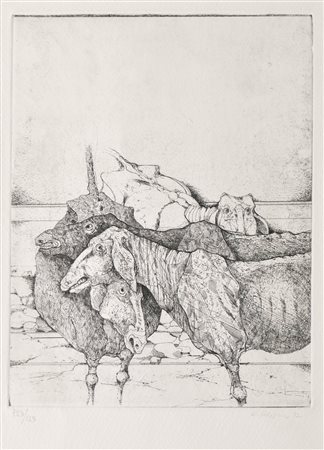 Karl Plattner (Mals/Malles 1919 – Mailand/Milano 1986) Pecore,...