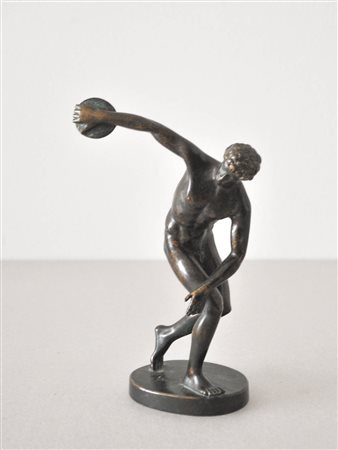 Anonimo Discobolo, XIX sec.;Bronzo, H 17,5 cm