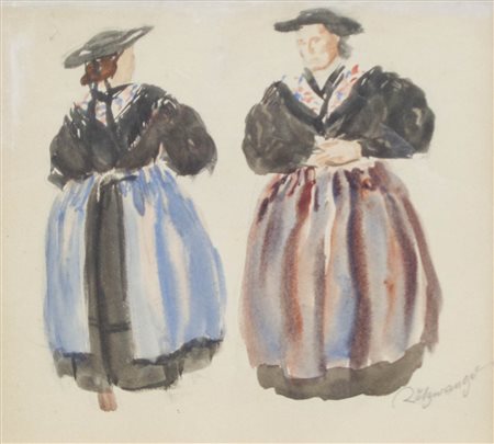 Hugo Atzwanger (Feldkirch 1883 – Bozen/Bolzano 1960) Coppia di...