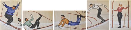 Oskar Wiedenhofer (Bozen/Bolzano 1889 – Seis/Siusi 1987) Sciatori e...