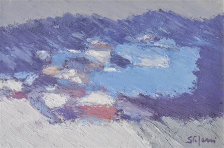 Ottorino Stefani (* Volpago del Montello 1928) Inverno, 1983;Olio su...