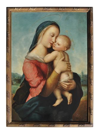 Basilio Coletti (1863 – 1944) nach Raffael/da Raffaello Madonna con bambino...