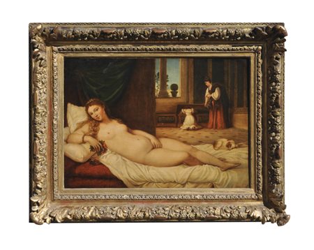 Tizian Nachfolger/Tiziano copia da Venere di Urbino (1538);Olio su tela, 45 x...