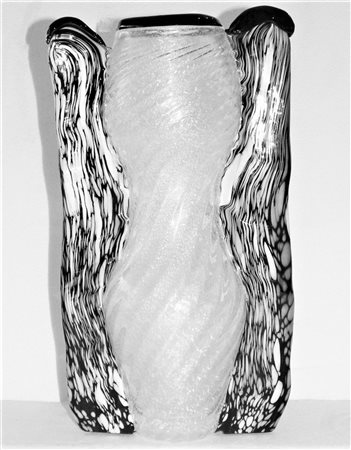 VASO DI MURANO vaso in vetro di Murano firmato I LIRICI in ottime condizioni...