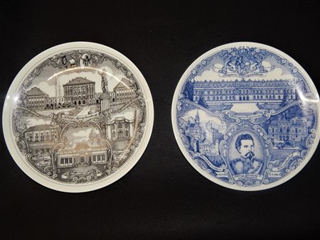 LOTTO UNICO 2 CERAMICHE due piatti in ceramica in ottime condizioni con...