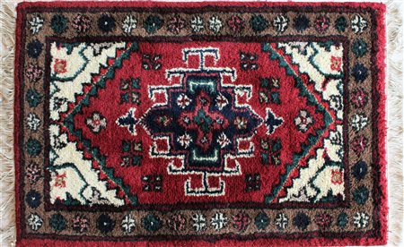 TAPPETO tappeto orientale in lana su lana cm 62x92