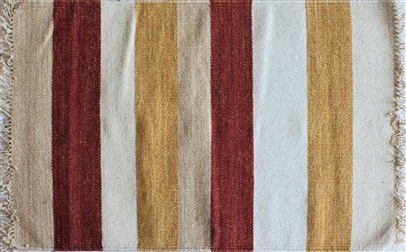TAPPETO tappeto Kilim cm 60x90 realizzato 80% lana, 20% cotone