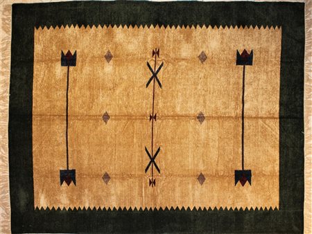 TAPPETO tappeto Shaneel Kilim lana su lana provenienza India, fine 900' cm...