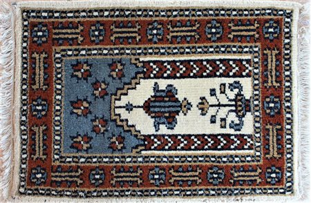 TAPPETO tappeto orientale Jainamazi lana su lana formato cm 63x92