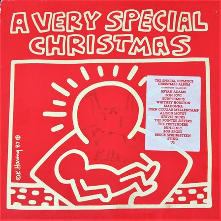 Keith Haring A VERY SPECIAL CHRISTMAS disco in vinile con copertina in...