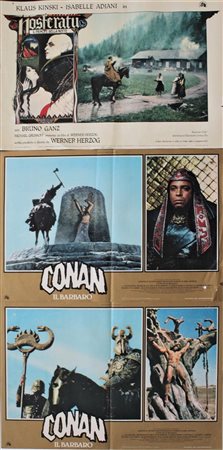 LOTTO UNICO DI TRE FOTOBUSTE lotto di tre fotobuste cinematografiche varie,...