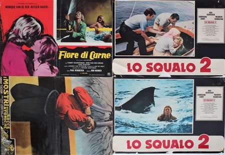 LOTTO UNICO DI QUATTRO FOTOBUSTE lotto di quattro fotobuste cinematografiche...