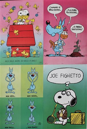 LOTTO UNICO DI QUATTRO POSTER lotto unico di quattro poster vari, cm 68x48 cad.