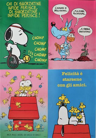 LOTTO UNICO DI QUATTRO POSTER lotto unico di quattro poster vari, cm 68x48...