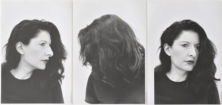 Caspari de Geus MARINA ABRAMOVIC trittico fotografico, cm 30x21 cad. es. 5/15...