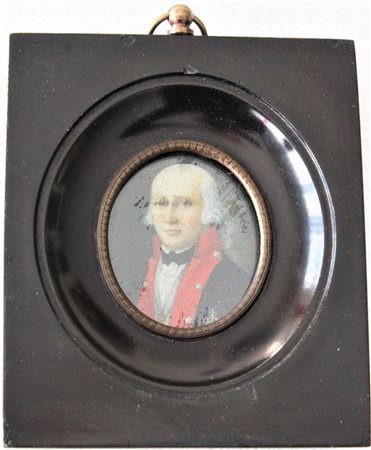 MINIATURA IN CORNICE miniatura in cornice d'epoca dimensioni cornice cm...