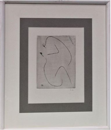 Alexander Archipenko SENZA TITOLO acquaforte ad un colore su carta, cm 26x19,...