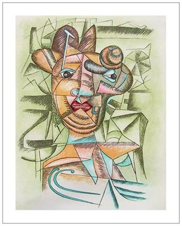 ENRICO BAJ (Milano 1924 – Vergiate 2003) Senza titolo Incisione a colori...