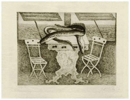 GIUSEPPE VIVIANI (Agnano Pisano 1898 – Pisa 1965) Le lamprede 1941 Acquaforte...