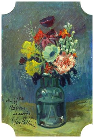 SILVIO POLLONI (Firenze 1888 – 1972) Senza titolo 1969 Olio su tavola 41 x...