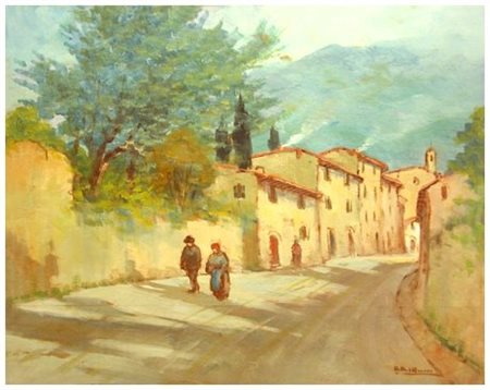 RAFFAELE DEL ROSSO (Orbetello 1859 – 1927) Senza titolo Olio su tavola 35,5 x...