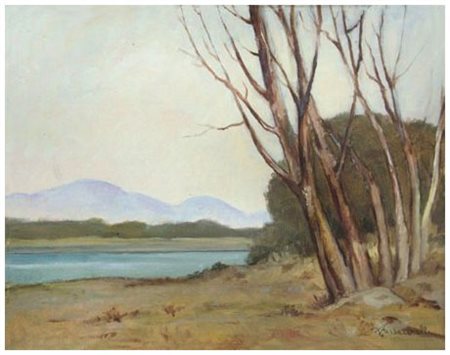 FERRUCCIO PIZZANELLI (Pisa 1879 – 1950) Senza titolo Olio su cartone 35 x...