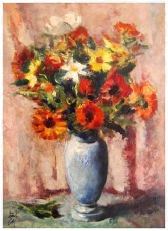 CORRADO MICHELOZZI (Livorno 1883 – 1965) Senza titolo Olio su tavola 49,3 x...