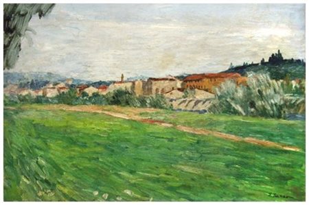 ENZO FARAONI (Santo Stefano Magra 1920) Senza titolo Olio su tela applicata a...