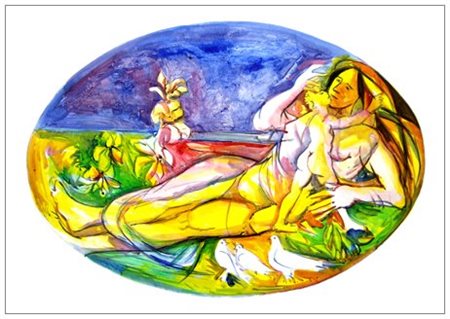 EUGENIO PARDINI (Viareggio 1912 – Camaiore 2003) Senza titolo Affresco su...